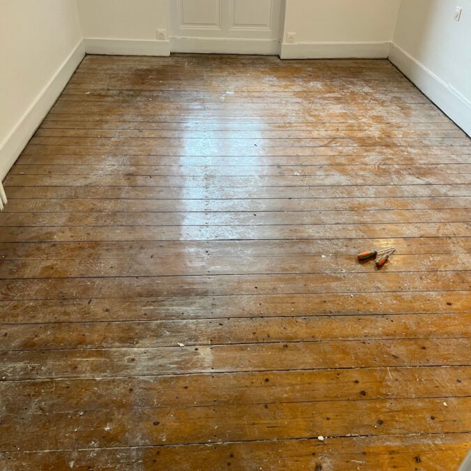 R&eacute;novation d’un parquet &agrave; Strasbourg Wintzenheim 2
